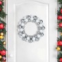 Coronas de Bolas de Navidad 2 pcs y Plata 33 x 33 x 7 cm en Decoración Festiva y Estacional | Comprar online en Foru.es