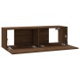 Mueble pared TV madera contrachapada roble marrón 100x30x30 cm de vidaXL, Muebles TV - Ref: Foro24-815098, Precio: 54,75 €, D...