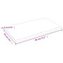Tablero mesa madera tratada roble borde vivo marrón 80x50x2 cm de vidaXL, Tableros para mesas - Ref: Foro24-364007, Precio: 3...