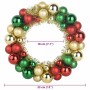 Coronas de Bolas de Navidad 2 pcs Multicolor 33 x 33 x 7 cm en Decoración Festiva y Estacional | Comprar online en Foru.es