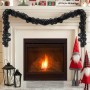 Guirnalda de Bolas de Navidad Negro 186 cm Poliestireno en Decoración Festiva y Estacional | Comprar online en Foru.es