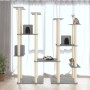 Rascador para gatos con postes de sisal gris claro 174 cm de vidaXL, Mobiliario para gatos - Ref: Foro24-171534, Precio: 144,...