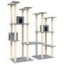Rascador para gatos con postes de sisal gris claro 174 cm de vidaXL, Mobiliario para gatos - Ref: Foro24-171534, Precio: 144,...