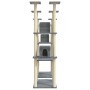 Rascador para gatos con postes de sisal gris claro 174 cm de vidaXL, Mobiliario para gatos - Ref: Foro24-171534, Precio: 144,...