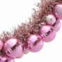 Guirnalda de Bolas de Navidad Rosa 186 cm Poliestireno en Decoración Festiva y Estacional | Comprar online en Foru.es