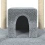 Rascador para gatos con postes de sisal gris claro 174 cm de vidaXL, Mobiliario para gatos - Ref: Foro24-171534, Precio: 144,...