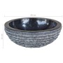 Lavabo mármol 40 cm negro de vidaXL, Lavabos - Ref: Foro24-242672, Precio: 138,86 €, Descuento: %