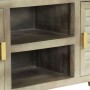 Mueble para TV madera maciza mango con latón gris 110x30x48 cm de vidaXL, Muebles TV - Ref: Foro24-246681, Precio: 160,80 €, ...