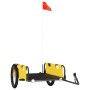 Remolque para bicicletas hierro y tela Oxford amarillo de vidaXL, Remolques para bicicletas - Ref: Foro24-94176, Precio: 88,1...