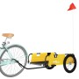 Remolque para bicicletas hierro y tela Oxford amarillo de vidaXL, Remolques para bicicletas - Ref: Foro24-94176, Precio: 88,1...