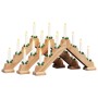 Puente de velas navideñas 3 pcs Marrón 39.5 x 5 x 29 cm en Decoración Festiva y Estacional | Comprar online en Foru.es