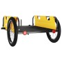 Remolque para bicicletas hierro y tela Oxford amarillo de vidaXL, Remolques para bicicletas - Ref: Foro24-94176, Precio: 88,1...