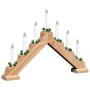 Puente de velas navideñas 3 pcs Marrón 39.5 x 5 x 29 cm en Decoración Festiva y Estacional | Comprar online en Foru.es