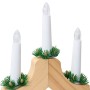 Puente de velas navideñas 3 pcs Marrón 39.5 x 5 x 29 cm en Decoración Festiva y Estacional | Comprar online en Foru.es