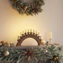 Arco de Velas de Navidad con 10 Velas LED Marrón 47 x 5 x 29 cm en Decoración Festiva y Estacional | Comprar online en Foru.es