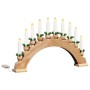 Arco de Velas de Navidad con 10 Velas LED Marrón 47 x 5 x 29 cm en Decoración Festiva y Estacional | Comprar online en Foru.es