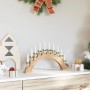 Arco de Velas de Navidad con 10 Velas LED Marrón 47 x 5 x 29 cm en Decoración Festiva y Estacional | Comprar online en Foru.es