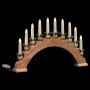 Arco de Velas de Navidad con 10 Velas LED Marrón 47 x 5 x 29 cm en Decoración Festiva y Estacional | Comprar online en Foru.es