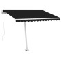 Toldo manual retráctil con luz LED antracita 300x250 cm en Toldos | Comprar online en Foru.es