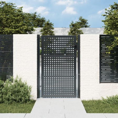 Puerta de jardín acero gris antracita 105x175 cm de vidaXL, Puertas de jardín - Ref: Foro24-154561, Precio: 216,98 €, Descuen...