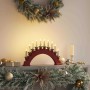 Arco de Velas de Navidad con 10 Velas LED Rojo 47 x 5 x 29 cm en Decoración Festiva y Estacional | Comprar online en Foru.es