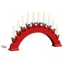 Arco de Velas de Navidad con 10 Velas LED Rojo 47 x 5 x 29 cm en Decoración Festiva y Estacional | Comprar online en Foru.es