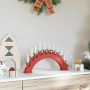 Arco de Velas de Navidad con 10 Velas LED Rojo 47 x 5 x 29 cm en Decoración Festiva y Estacional | Comprar online en Foru.es