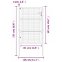 Puerta de jardín acero gris antracita 105x175 cm de vidaXL, Puertas de jardín - Ref: Foro24-154561, Precio: 216,98 €, Descuen...