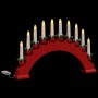 Arco de Velas de Navidad con 10 Velas LED Rojo 47 x 5 x 29 cm en Decoración Festiva y Estacional | Comprar online en Foru.es