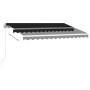 Toldo manual retráctil con luz LED antracita 300x250 cm en Toldos | Comprar online en Foru.es