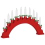 Arco de Velas de Navidad con 10 Velas LED Rojo 47 x 5 x 29 cm en Decoración Festiva y Estacional | Comprar online en Foru.es