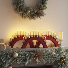 Arco de Velas de Navidad con 10 Velas LED 3 pcs Rojo en Decoración Festiva y Estacional | Comprar online en Foru.es