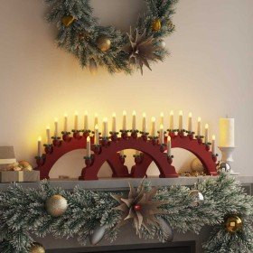 Arco de Velas de Navidad con 10 Velas LED 3 pcs Rojo en Decoración Festiva y Estacional | Comprar online en Foru.es