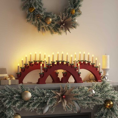 Arco de Velas de Navidad con 10 Velas LED 3 pcs Rojo en Decoración Festiva y Estacional | Comprar online en Foru.es