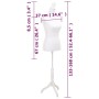 Maniquí busto de mujer exhibición blanco de vidaXL, Galanes de noche - Ref: Foro24-30022, Precio: 125,05 €, Descuento: %