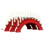 Arco de Velas de Navidad con 10 Velas LED 3 pcs Rojo en Decoración Festiva y Estacional | Comprar online en Foru.es