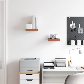 Estante de pared con almacenamiento 2 pcs Rojo 23 x 23,5 x 4 cm en Estanterías | Comprar online en Foru.es