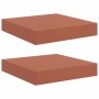 Estante de pared con almacenamiento 2 pcs Rojo 23 x 23,5 x 4 cm en Estanterías | Comprar online en Foru.es