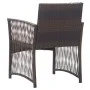 Sillones de jardín con cojines 2 unidades ratán sintético marrón de vidaXL, Sillas de jardín - Ref: Foro24-46439, Precio: 110...