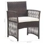 Sillones de jardín con cojines 2 unidades ratán sintético marrón de vidaXL, Sillas de jardín - Ref: Foro24-46439, Precio: 110...