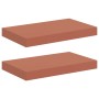 Estante de pared con almacenamiento 2 pcs Rojo 40 x 23,5 x 4 cm en Estanterías | Comprar online en Foru.es