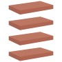 Estante de pared con almacenamiento 4 pcs Rojo 40 x 23,5 x 4 cm en Estanterías | Comprar online en Foru.es