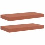 Estante de pared 2 pcs Rojo 50 x 23 x 4 cm Madera de ingeniería en Estanterías | Comprar online en Foru.es