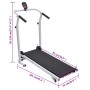 Mini cinta andadora plegable negra 93x36 cm de vidaXL, Cintas para correr - Ref: Foro24-90884, Precio: 204,53 €, Descuento: %