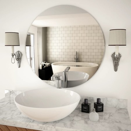 Espejo de pared redondo vidrio 70 cm de vidaXL, Espejos - Ref: Foro24-245705, Precio: 47,89 €, Descuento: %
