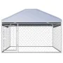 Perrera de exterior con techo 200x200x135 cm de vidaXL, Casetas y cercados para perros - Ref: Foro24-144493, Precio: 192,05 €...