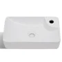 Lavabo de cerámica con orificio de grifo y desagüe blanco de vidaXL, Lavabos - Ref: Foro24-141934, Precio: 67,18 €, Descuento: %