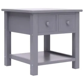 Side table made of gray Paulownia wood 40x40x40 cm by vidaXL, Side tables - Ref: Foro24-284069, Price: 39,43 €, Discount: %