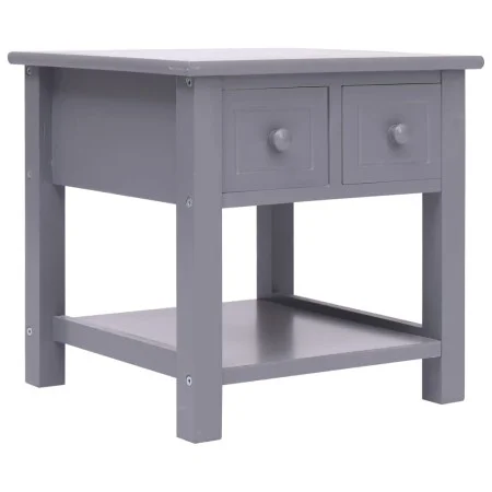 Side table made of gray Paulownia wood 40x40x40 cm by vidaXL, Side tables - Ref: Foro24-284069, Price: 39,43 €, Discount: %