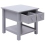 Mesa auxiliar madera de Paulownia gris 40x40x40 cm de vidaXL, Mesas auxiliares - Ref: Foro24-284069, Precio: 39,80 €, Descuen...